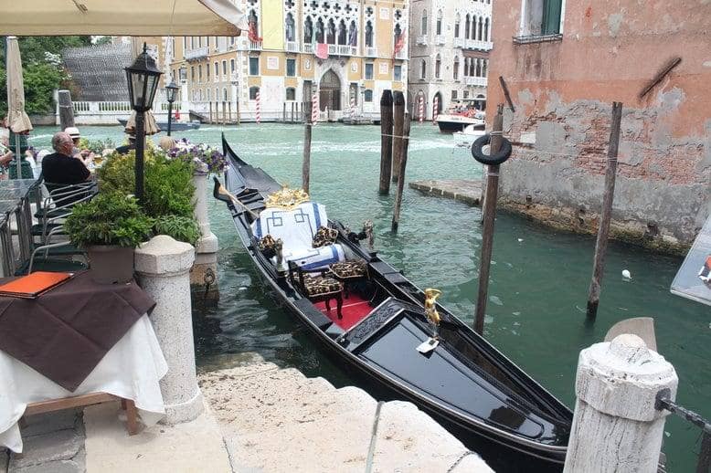 Gondola on a Venice canal