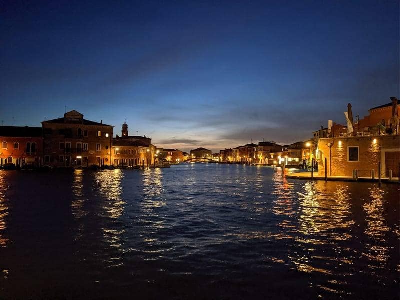 Murano island on the Venetian Lagoon
